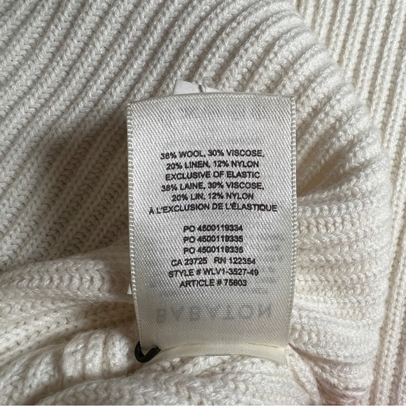 Babaton Aritzia Ivory mock neck sweater NWT size L - Picture 10 of 11
